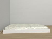 biale łóżko japońskie