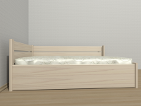 Łóżko lewostronnie Filip rozbielony