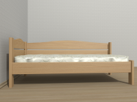 Łóżko Paris lewostronne o naturalnym kolorze