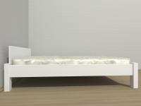 łóżko drewniane białe Paula