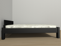 Łóżko drewniane heban Paula