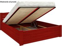 Łóżko drewniane otwierane od przodu