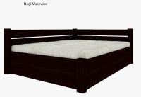 Łóżko Filip Prawostronne z nogami masywnymi