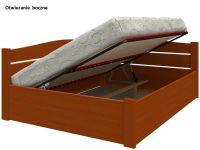 Łóżko z drewna Elwira Prawostronne podnoszone bocznie