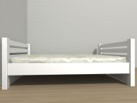 łóżko sypialniane drewniane białe