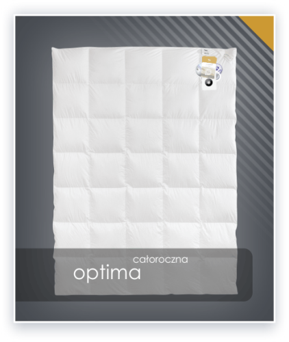 180x200 OPTIMA Amz Kołdra bawełna z puchem