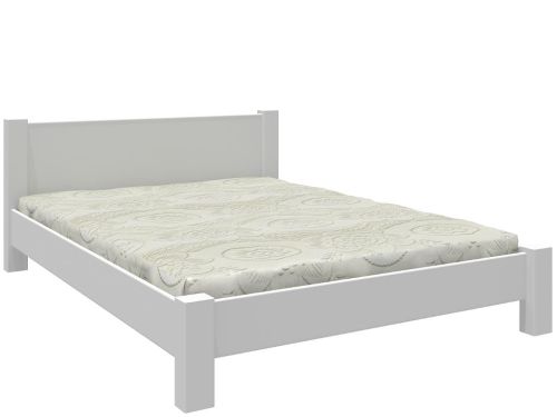 łóżko drewniane białe EDGAR