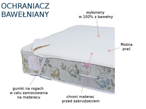 Ochraniacz na materac bawełniany
