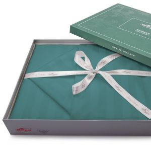 Pościel BAMBOO STRIPE SEA TURQUOISE Darymex – otwarte opakowanie