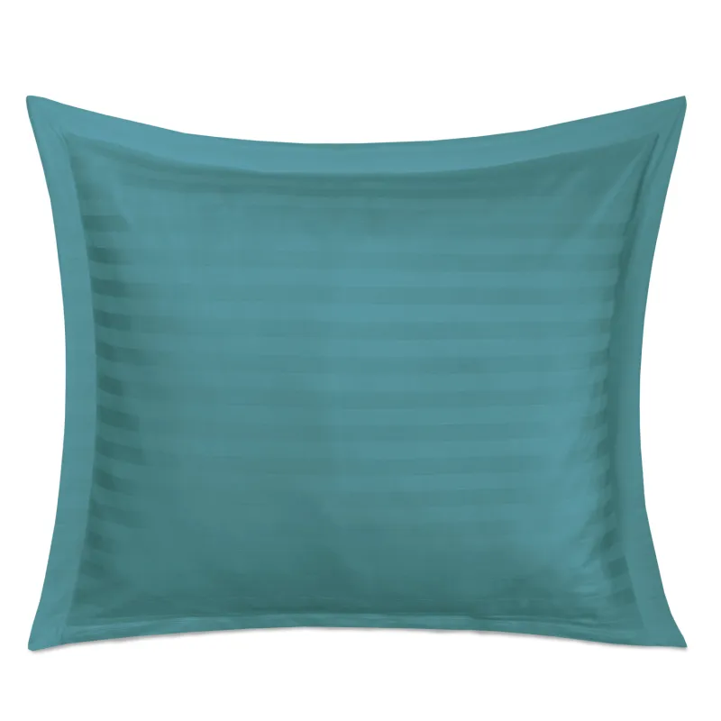 Pościel BAMBOO STRIPE SEA TURQUOISE Darymex – detal poszewki