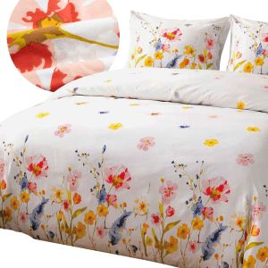 Pościel FLANELOVE 31521/1 Darymex – widok kompletu i detal tkaniny