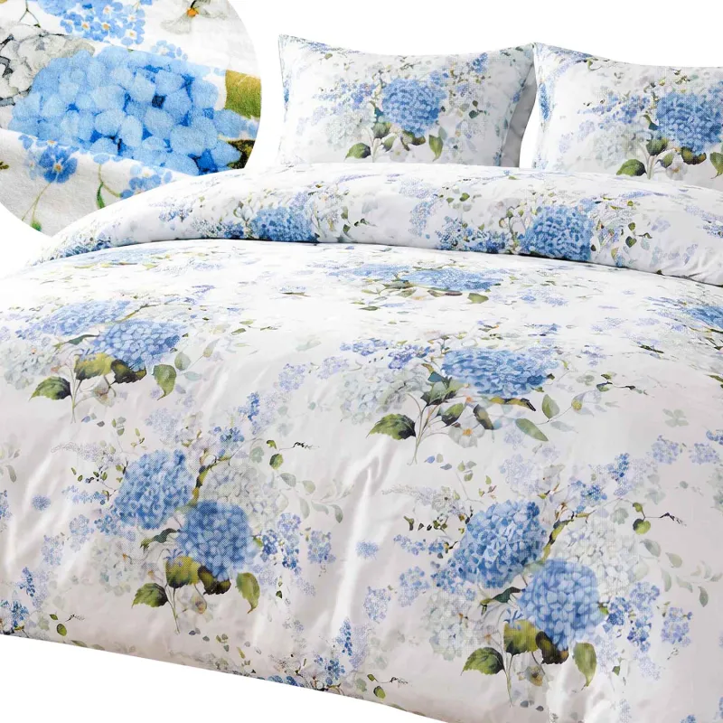Pościel FLANELOVE 31522/1 Darymex – widok kompletu i detal tkaniny