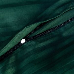 Pościel EXCLUSIVE CIZGILI DARK GREEN Darymex – detal zamka