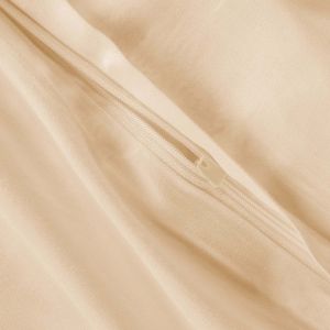 Pościel SATYNLOVE CLASSIC JASNY BEŻ 044 Darymex – detal zamka błyskawicznego