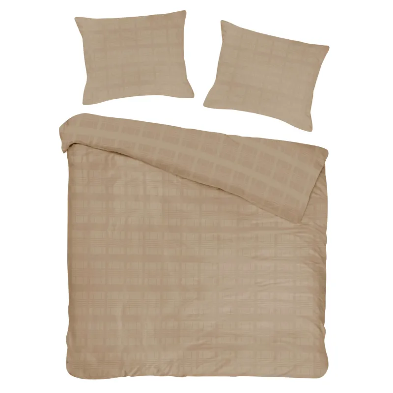 Pościel EXCLUSIVE MARSELA LIGHT BROWN Darymex – poszwa i dwie poszewki