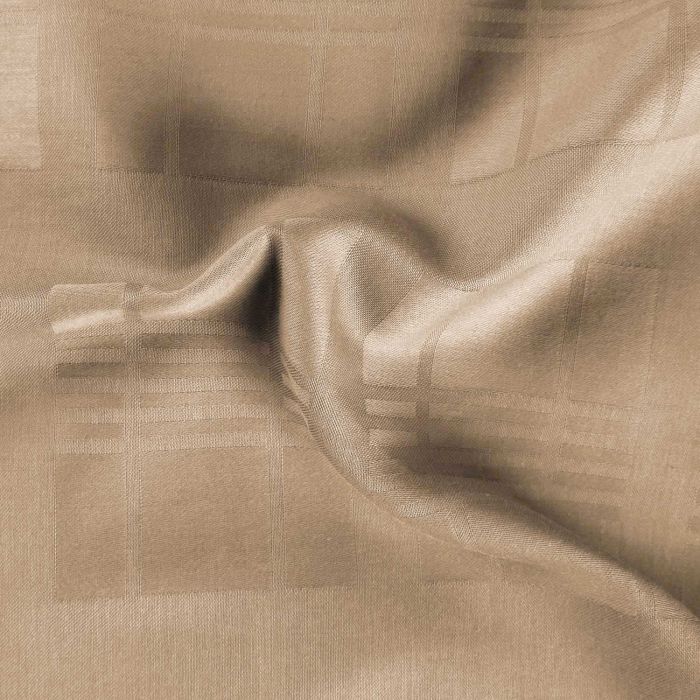 Pościel EXCLUSIVE MARSELA LIGHT BROWN Darymex – drapowana tkanina w kratę
