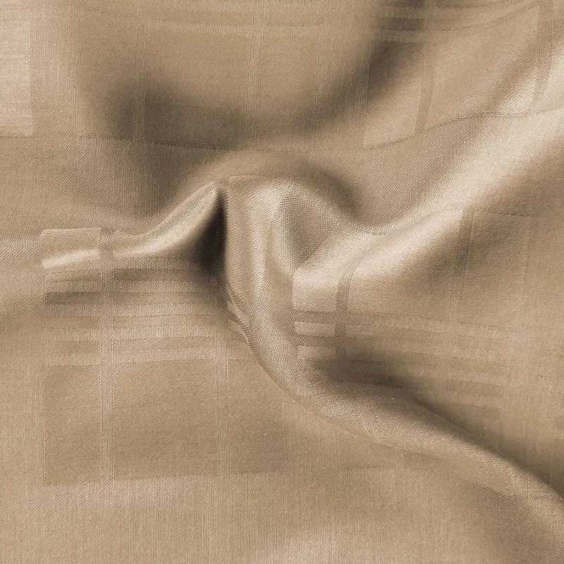 Pościel EXCLUSIVE MARSELA LIGHT BROWN Darymex – drapowana tkanina w kratę
