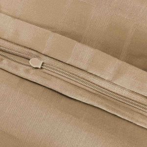 Pościel EXCLUSIVE MARSELA LIGHT BROWN Darymex – detal zamka błyskawicznego
