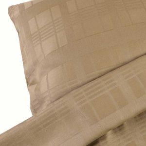 Pościel EXCLUSIVE MARSELA LIGHT BROWN Darymex – poduszka i wywinięta poszwa