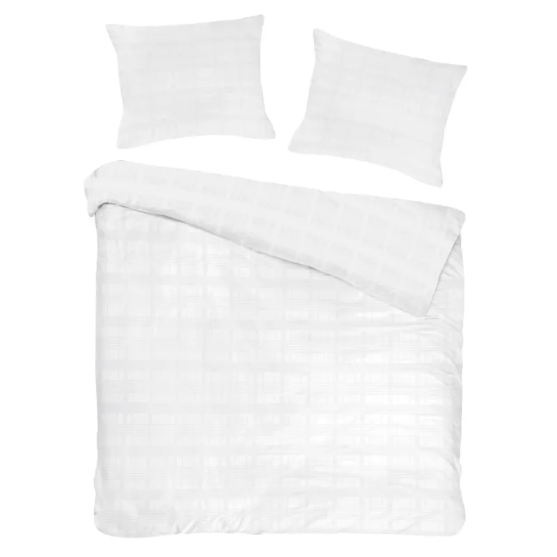 Pościel EXCLUSIVE MARSELA WHITE Darymex – poszwa i dwie poszewki
