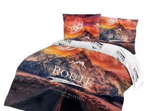 Pościel PANELOVE 61503/1 Darymex – motyw gór na białym tle