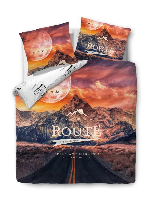 Pościel PANELOVE 61503/1 Darymex – widok z góry z motywem gór