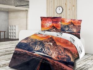 Pościel PANELOVE 61503/1 Darymex – aranżacja z motywem gór i drogi