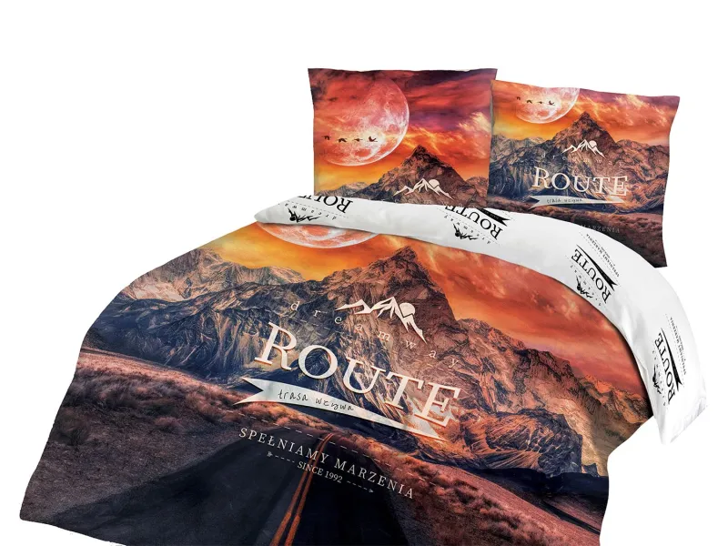 Pościel PANELOVE 61503/1 Darymex – motyw gór na białym tle