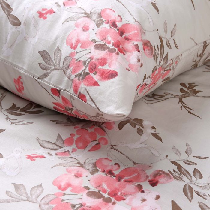 Pościel COTTONLOVE 71494/1 Darymex – narożnik poszewki w kwiaty