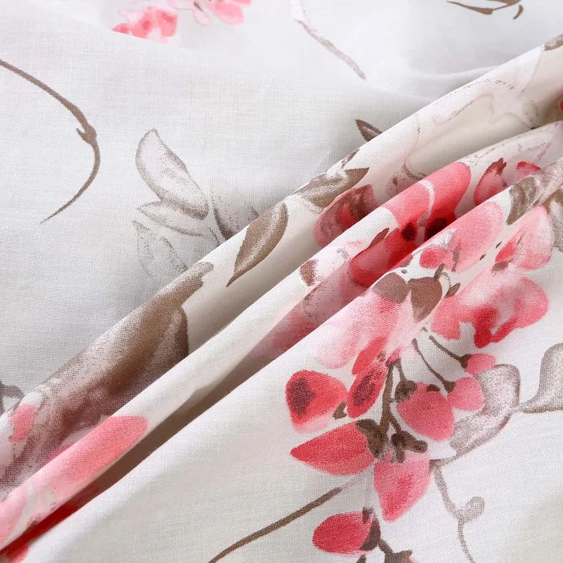 Pościel COTTONLOVE 71494/1 Darymex – fałdy tkaniny w kwiaty