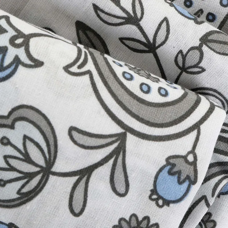 Pościel COTTONLOVE 71506/1 Darymex – zakładki tkaniny z kwiatami