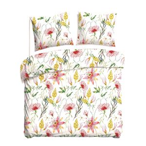 Pościel COTTONLOVE 71508/1 Darymex – poszwa i dwie poszewki w kwiaty