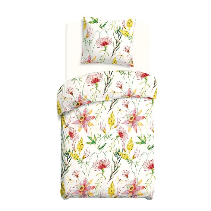 Pościel COTTONLOVE 71508/1 Darymex – poszwa i jedna poszewka w kwiaty