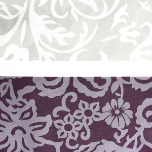 Pościel COTTONLOVE 71509/1 Darymex – porównanie jasnego i fioletowego wzoru