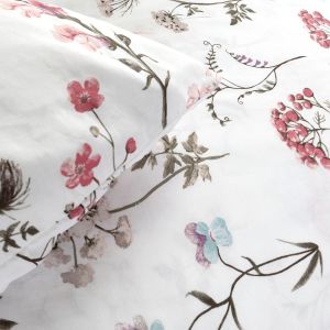 Pościel COTTONLOVE 71510/1 Darymex – narożnik poszewki w kwiaty