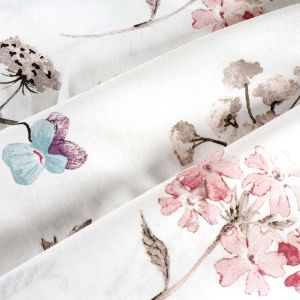 Pościel COTTONLOVE 71510/1 Darymex – fałdy tkaniny z pastelowymi kwiatami