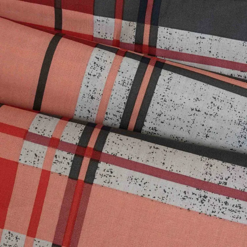 Pościel COTTONLOVE 71512/1 Darymex – ukośne fałdy tkaniny w kratę