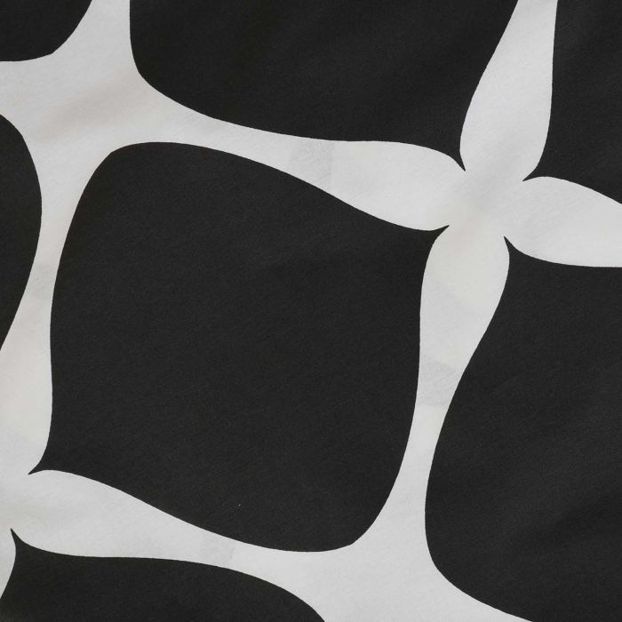 Pościel COTTONLOVE EXCLUSIVE NOIR Darymex – zbliżenie białych kształtów na czarnym tle