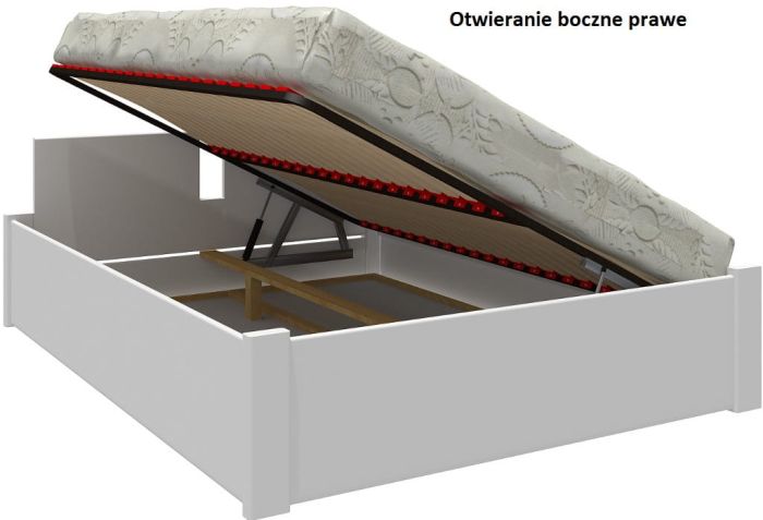 Łóżko otwierane Amelia od boku prawe