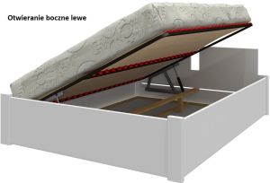 Łóżko otwierane Amelia od boku lewe
