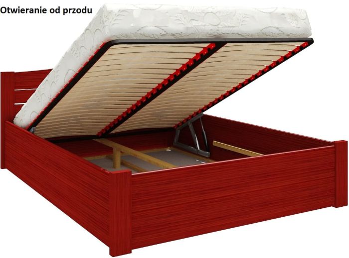 Łóżko drewniane otwierane od przodu