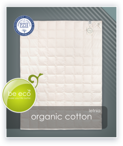 Kołdra ORGANIC COTTON AMZ – grafika kołdry letniej ze znakiem PZH