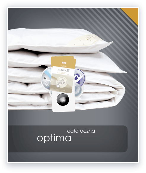 Puchowa kołdra 135x200 OPTIMA AMZ z naturalnym wypełnieniem