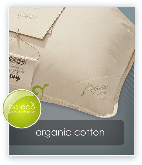 Poduszka ORGANIC COTTON AMZ – grafika detalu poszycia