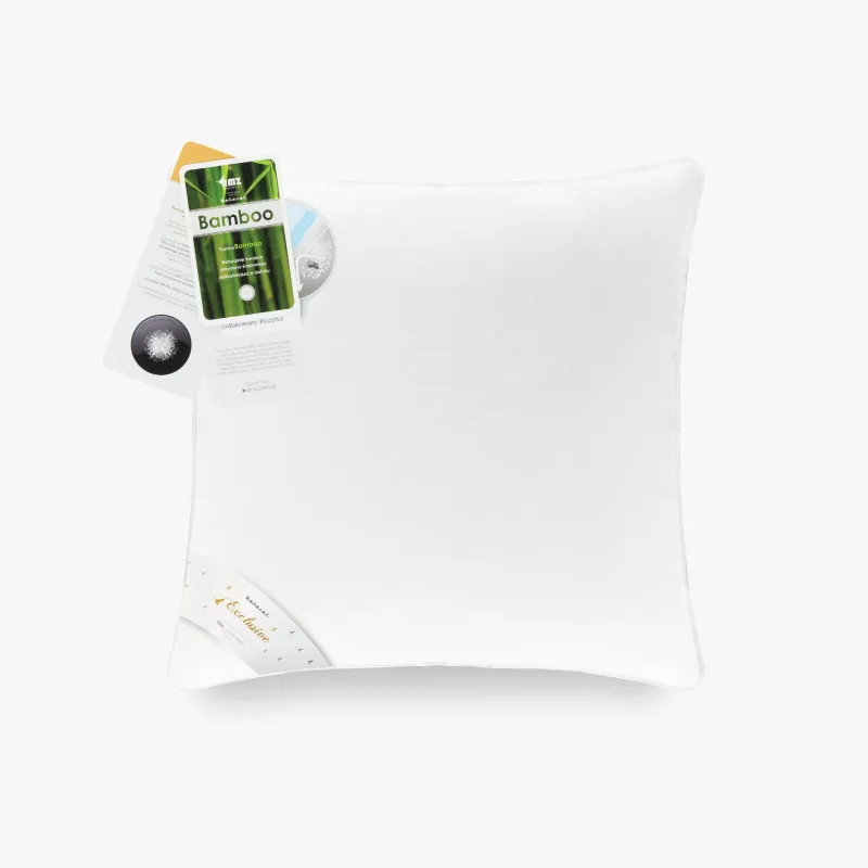 Poduszka AMZ DREAM 70x80 – puchowe wypełnienie, gładkie poszycie i etykieta producenta