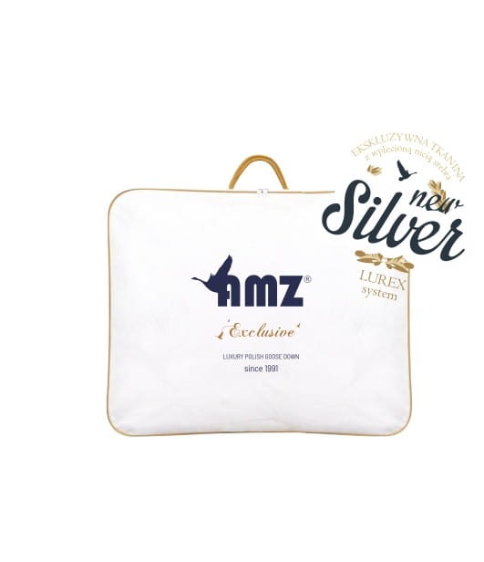 Miękka poduszka puchowa AMZ SILVER PRESTIGE 50x70