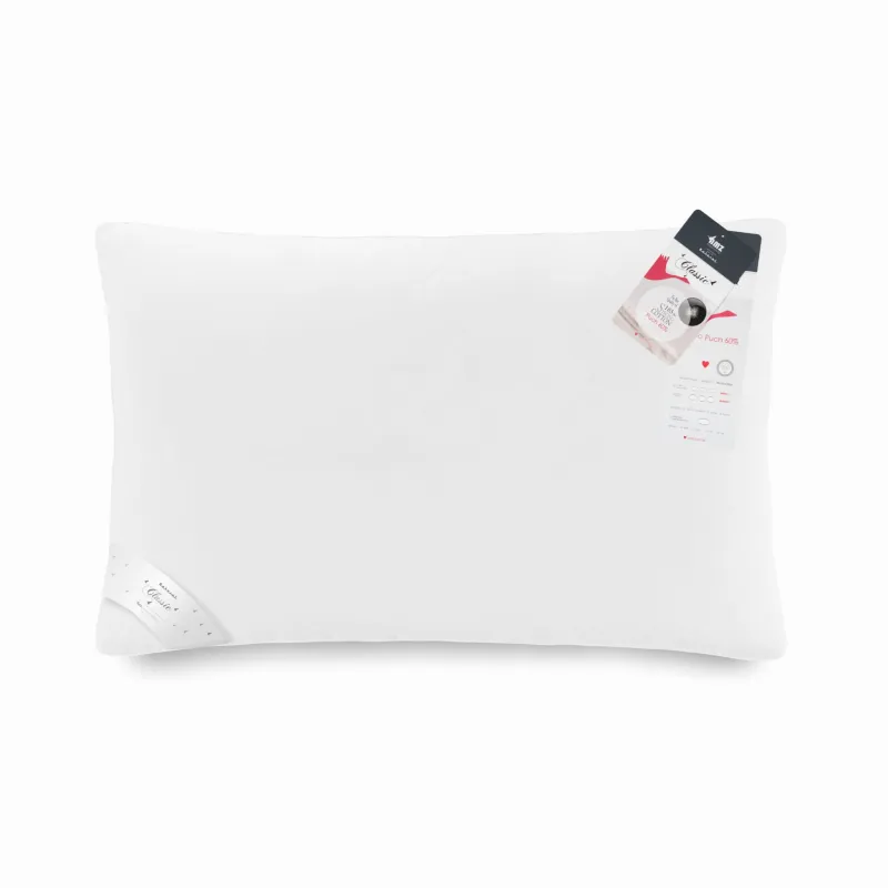 Poduszka puchowa PUCH GĘSI 60% AMZ 40x60 w kolorze białym
