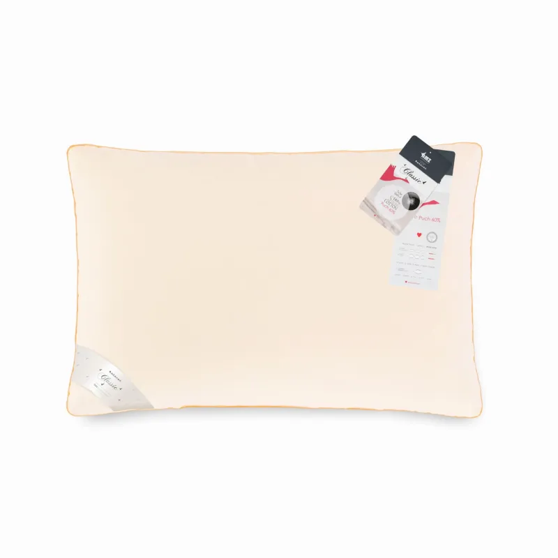 Poduszka puchowa PUCH GĘSI 60% AMZ 40x60 w kolorze kremowym