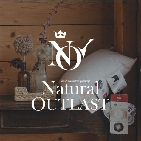 Poduszka NATURAL OUTLAST AMZ – logo NATURAL OUTLAST