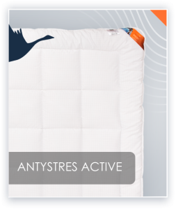 Biała kołdra antyalergiczna ANTYSTRES Active 155x200